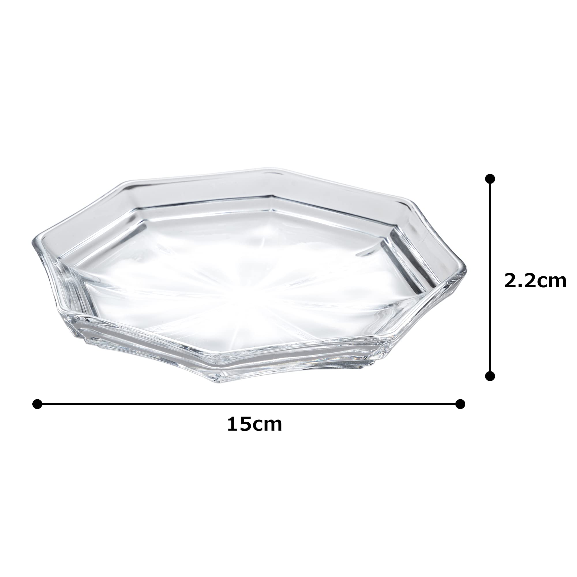 Mizuno MKG-218016 Octagonal Plate 6.3in - Japanese Kitchenware for Sushi & Appetizers