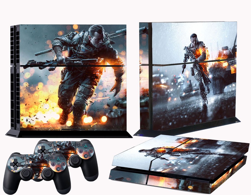 Battlefield 4 Themed PS4 Skin - Premium Vinyl Decal Cover for Sony PlayStation 4 Console - Protective Gaming Accessory for Enhanced Console Style & Protection