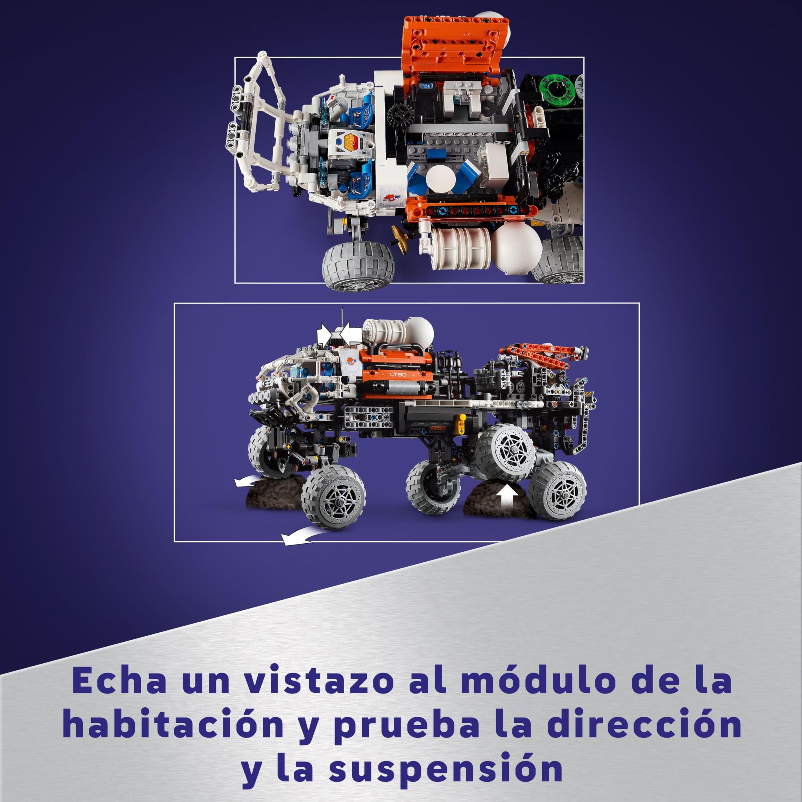 LEGO Technic Mars Rover Explorer Toy - NASA-Inspired Space Building Set with Planet & Vehicle, STEM Educational Gift for Kids Ages 11+ | Space Exploration Play & STEM Learning Activity