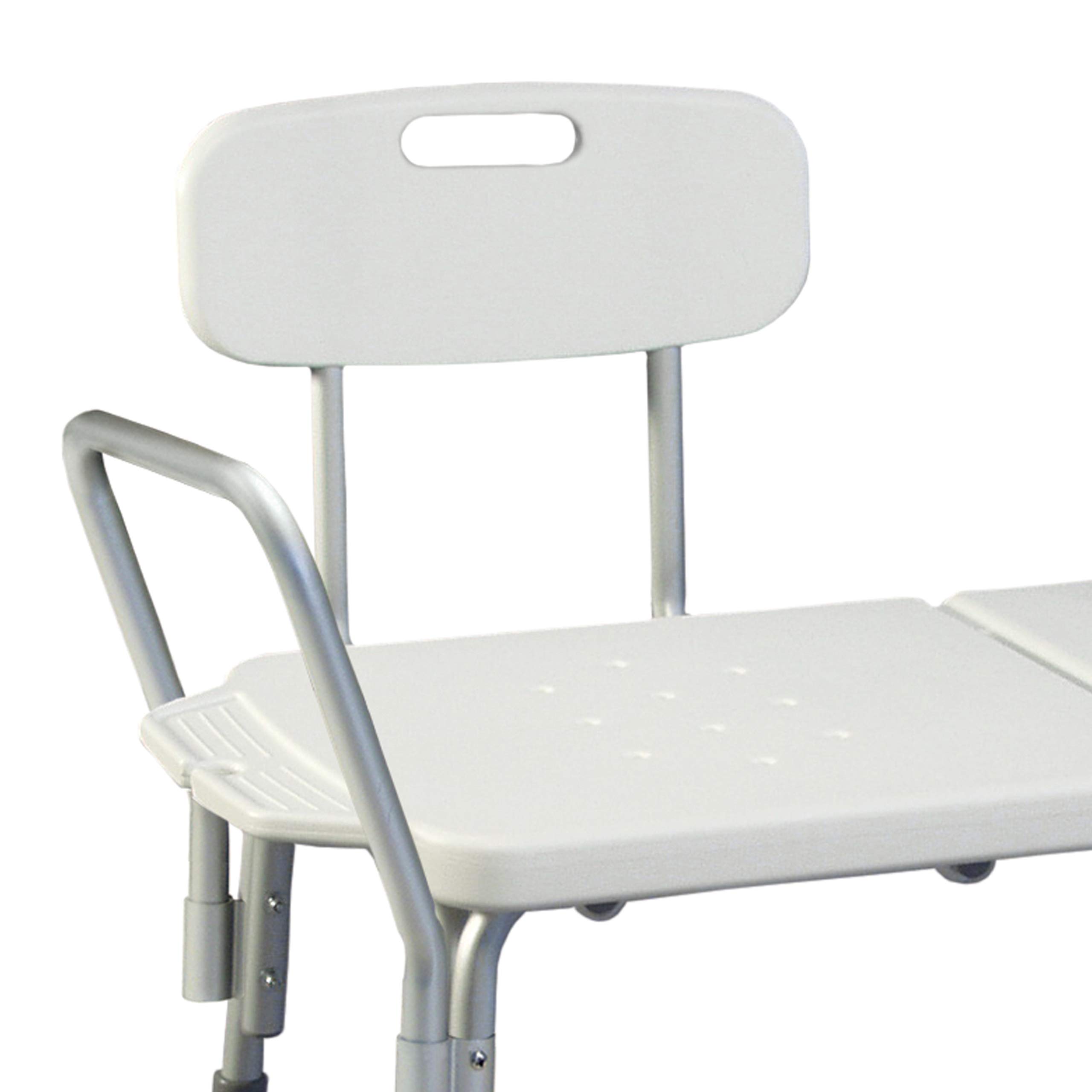 Graham-Field 7929-1 Lumex Heavy Duty Tub Transfer Bench & Shower Chair - 400 lb Weight Capacity - Ideal for Elderly Care, Bathroom Safety, and Mobility Assistance