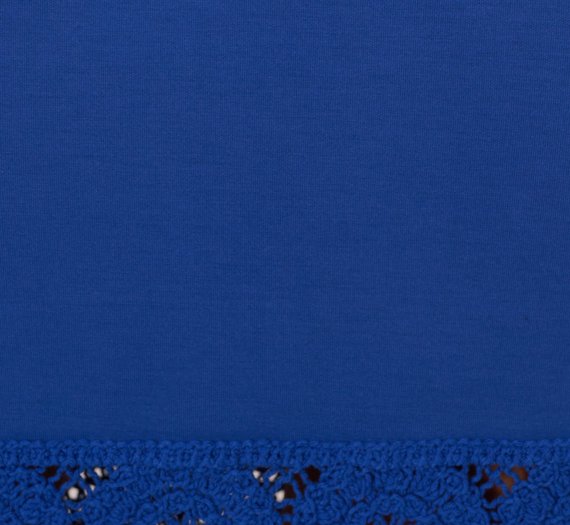 Elegant Cobalt Blue Crochet Trim Sheath Midi Dress with Tank Straps - Perfect for Summer Weddings, Beach Vacations & Date Nights