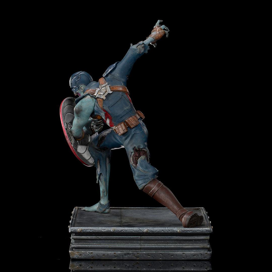 Iron Studios What If... Captain America Zombie Art Scale 1/10 Statue - Marvel Zombies Collectible for Display & Home Decor