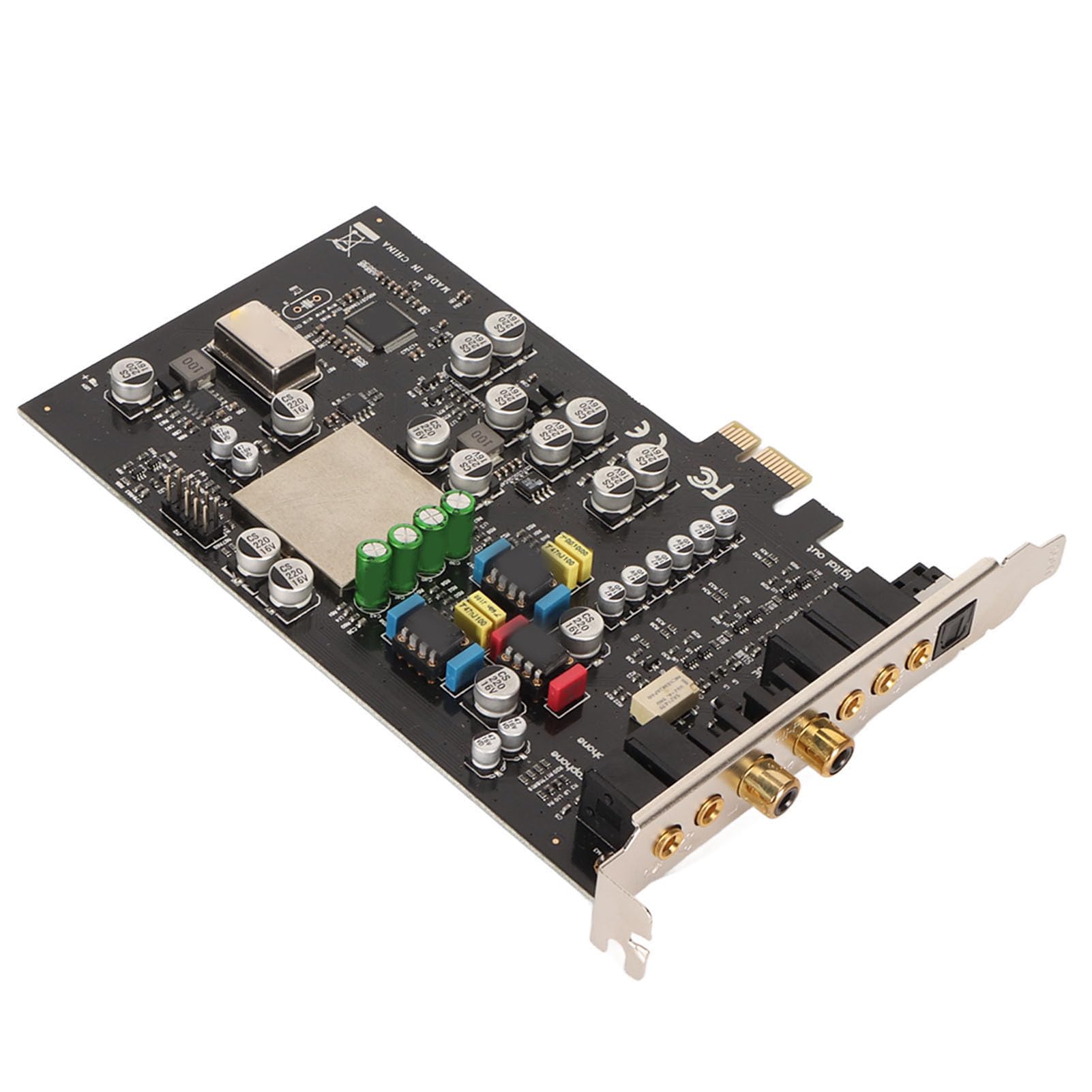 Professional 7.1 Channel PCIe Sound Card with Multiple Interfaces - High-Quality Audio for PC Gaming, Music Production & Home Theater Systems | Perfect for 3D Games, Streaming & Audio Editing