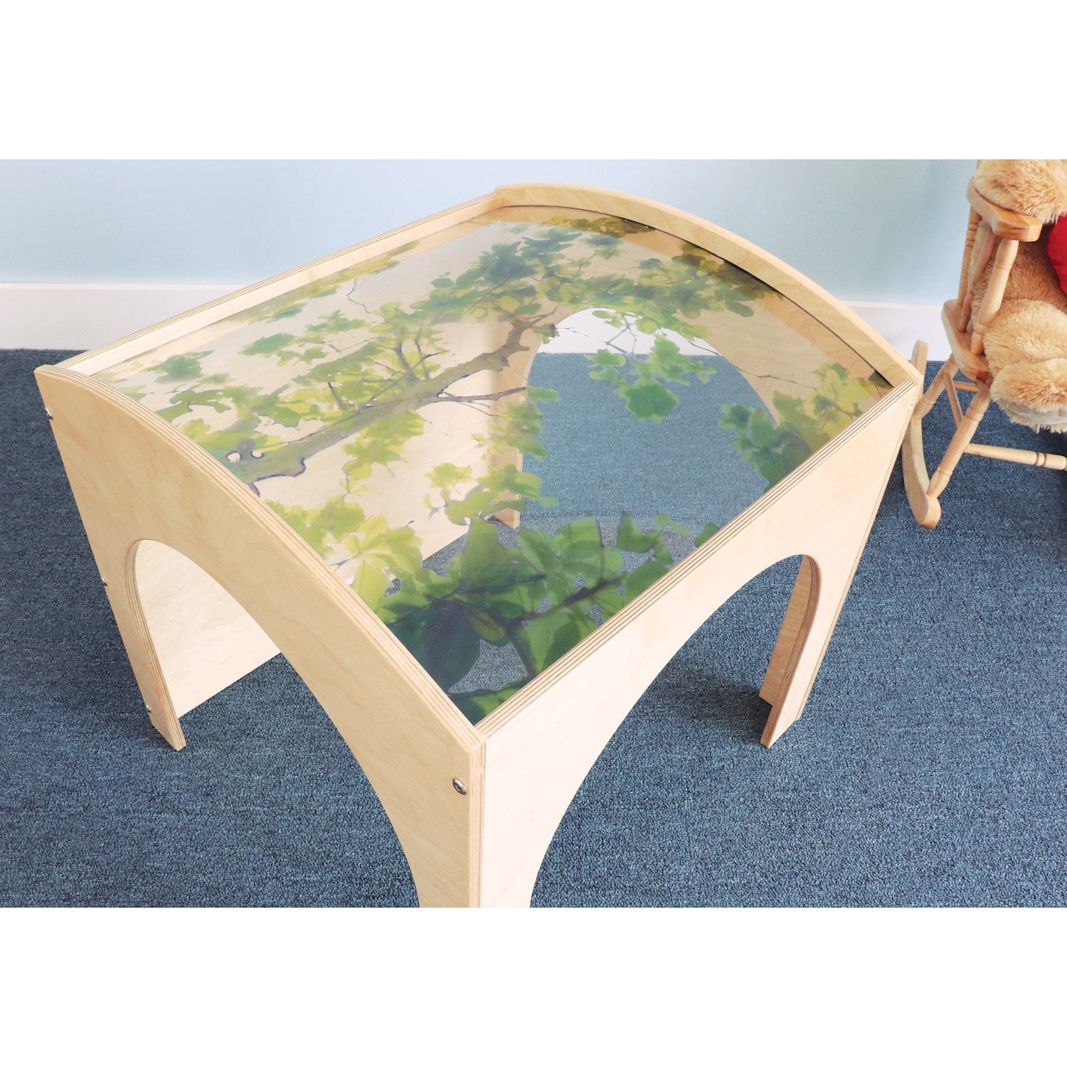 Nature View Toddler Reading Nook - Cozy Book Corner for Kids with Natural Scenery | Perfect for Bedtime Stories, Homeschooling & Playroom Decor