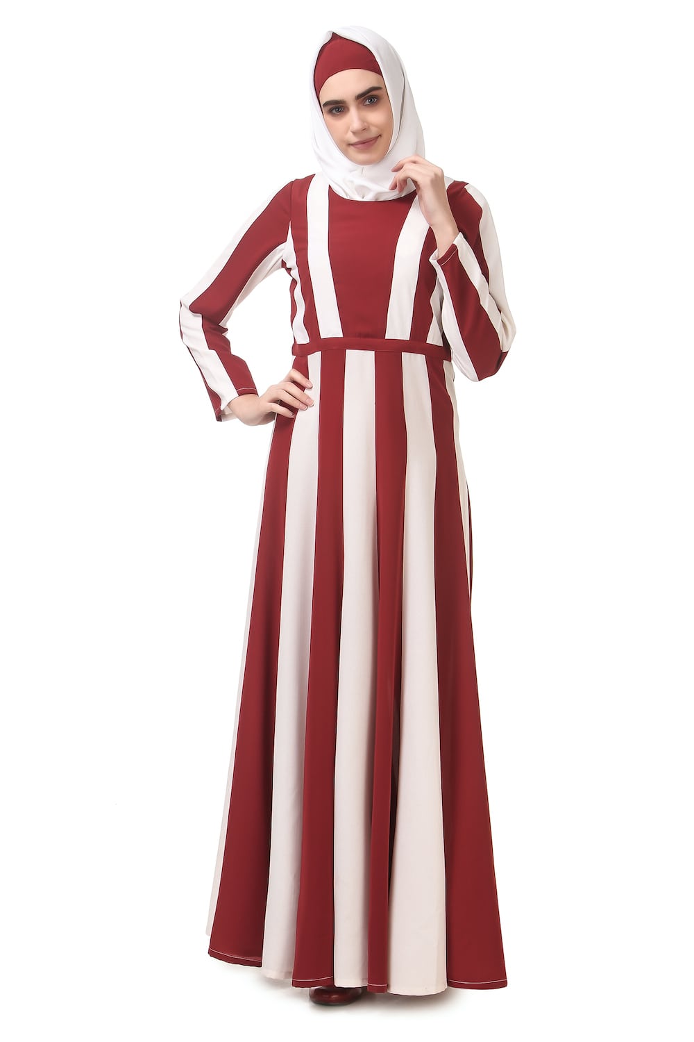 Elegant Anarkali Dual Color Nida Abaya - Stylish Islamic Dress for Women | Perfect for Eid, Weddings & Special Occasions