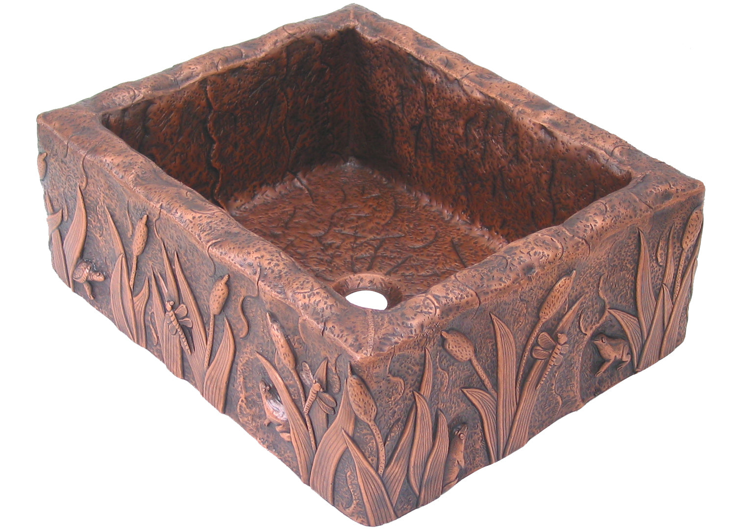 Handmade Custom Copper Vessel Sink CVS 02 - Rustic Bathroom Vanity Sink for Farmhouse & Modern Decor