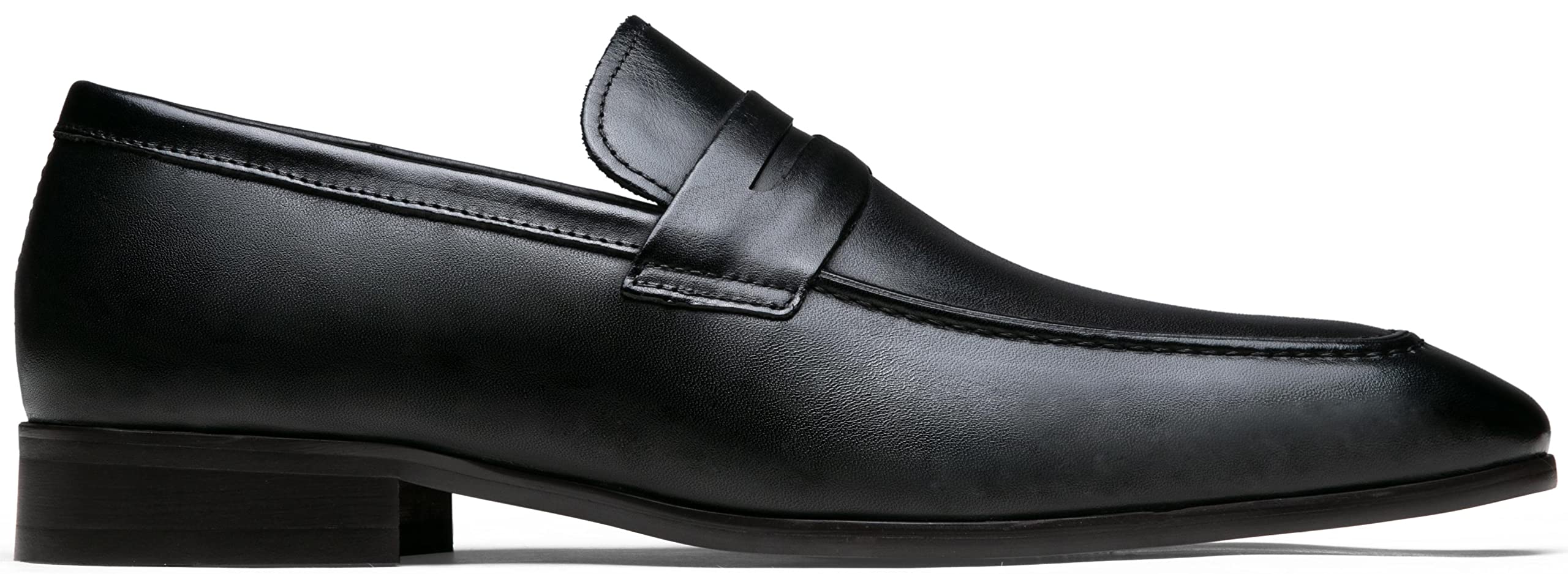 Premium Men's Penny Loafers - Genuine Leather Slip-On Dress Shoes for Business & Formal Occasions - Comfortable Office Work & Wedding Shoes for Men