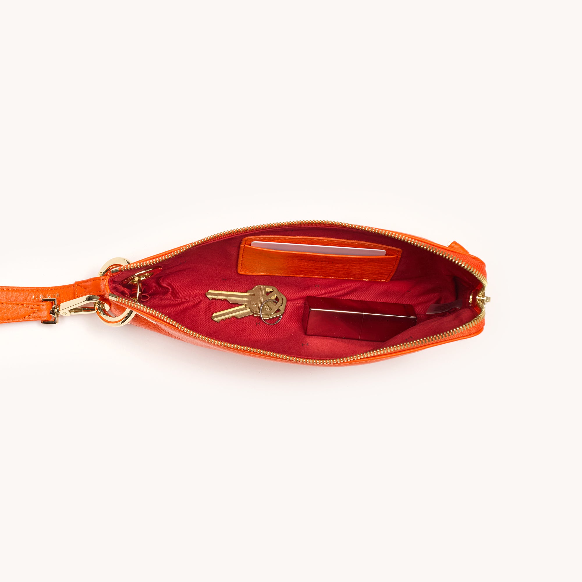Nash Pochette Handbag - Stylish Habanero & Gold Crossbody Bag for Women | Perfect for Parties, Dates & Everyday Use