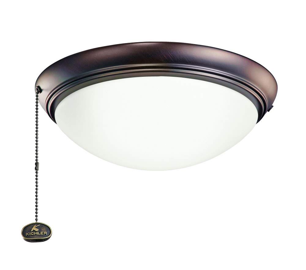 Kichler 338200OBB LED Ceiling Fan Light Kit - Energy Efficient Dimmable Lighting for Bedroom, Living Room & Outdoor Spaces