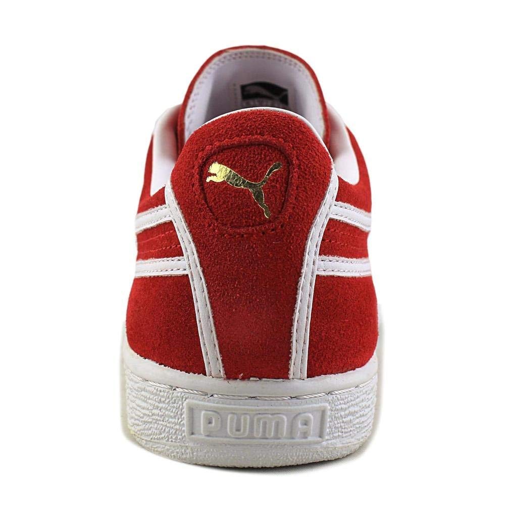 PUMA Men's Suede Courtside Sneakers - High Risk Red Size 12 | Classic Casual Shoes for Streetwear & Everyday Wear
