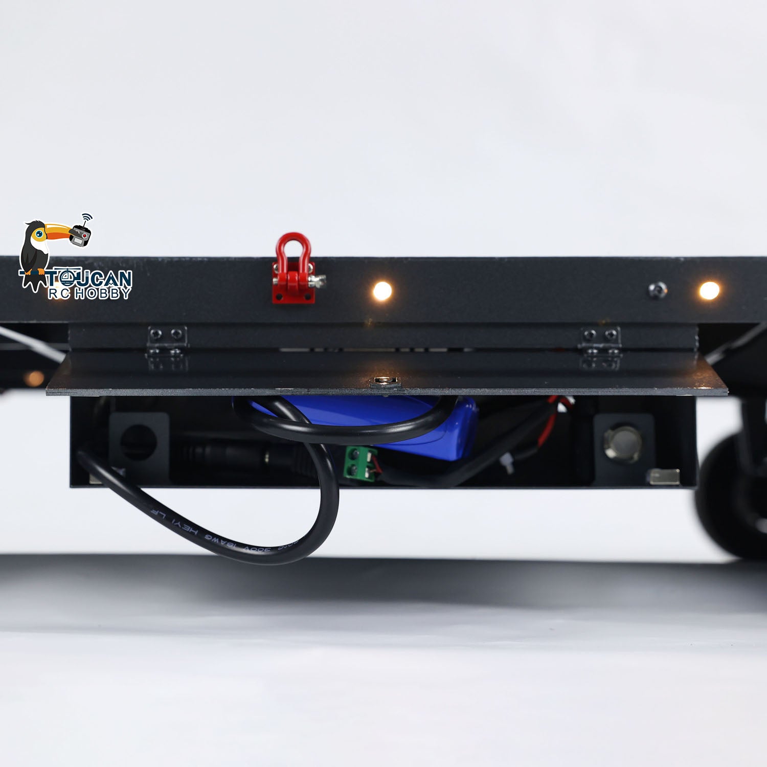 1/10 1/8 1/7 1/12 1/14 Scale RC Metal 6-Axle Full Trailer with Hydraulic System for Remote Control Construction Trucks - DIY Model Car Accessory for Off-Road Hauling & Heavy Duty Simulation