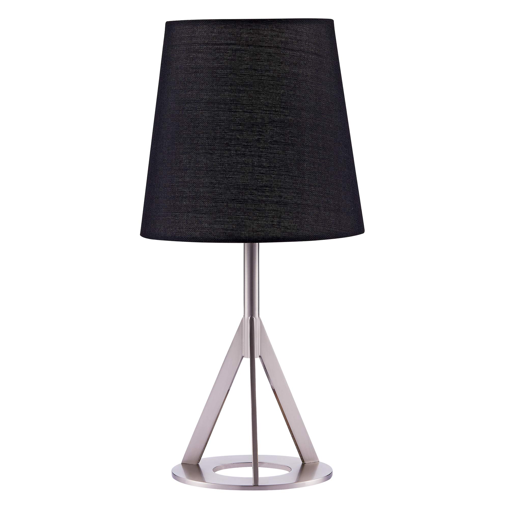 Aria Table Lamps with Nickle Brass Finish - Modern Bedside Lighting for Bedroom, Living Room & Office Decor