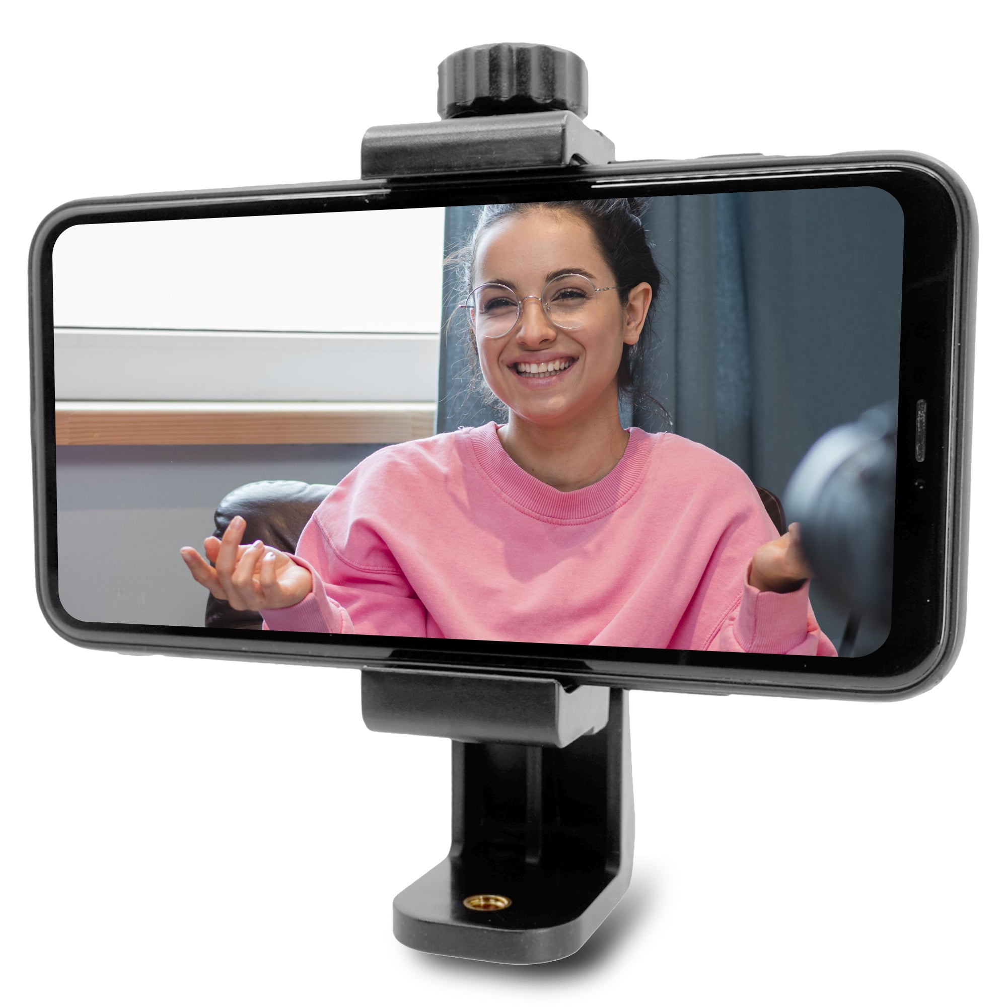Universal Phone Mount Holder for Car, Desk & Wall - Adjustable 360° Rotation for iPhone, Samsung & All Smartphones - Perfect for Driving, Working & Home Use