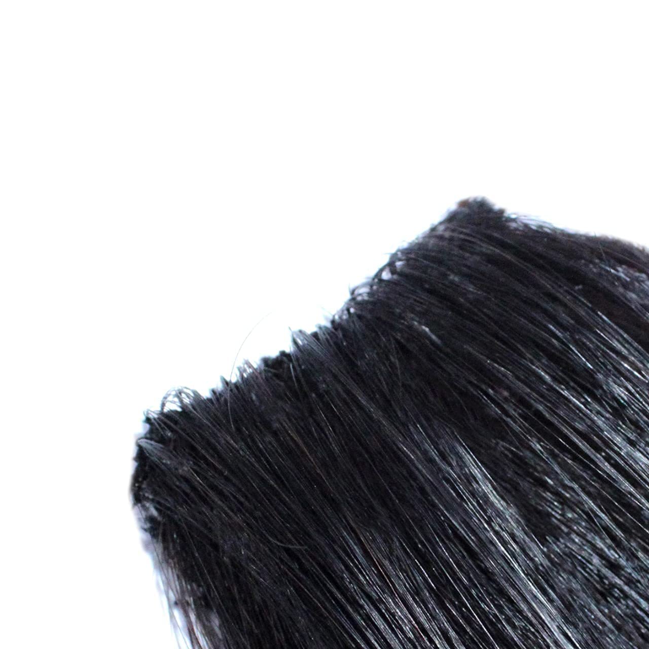 Kabello Invisible Hair Patch Single Clip Streak Human Hair Extension 16
