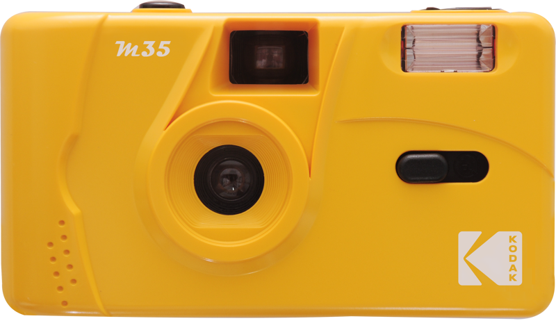 Kodak M35 35mm Film Camera with Built-in Flash - Retro Vintage Style Point & Shoot Camera (Yellow) | Perfect for Travel, Street Photography & Beginners