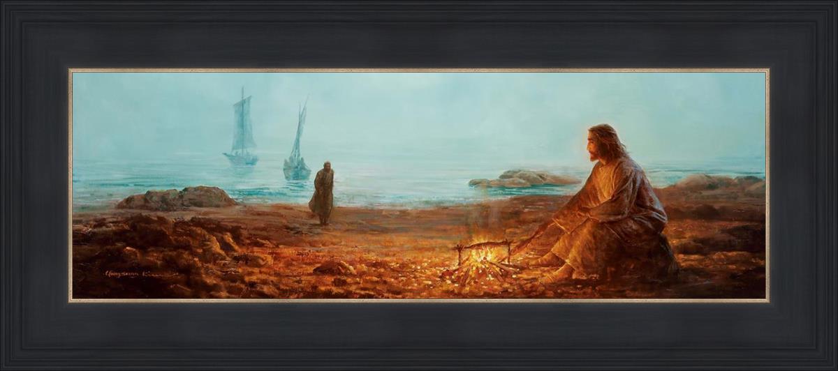 By The Shore By Yongsung Kim - Coastal Wall Art Print for Beach House Decor, Ocean Themed Living Room & Bedroom