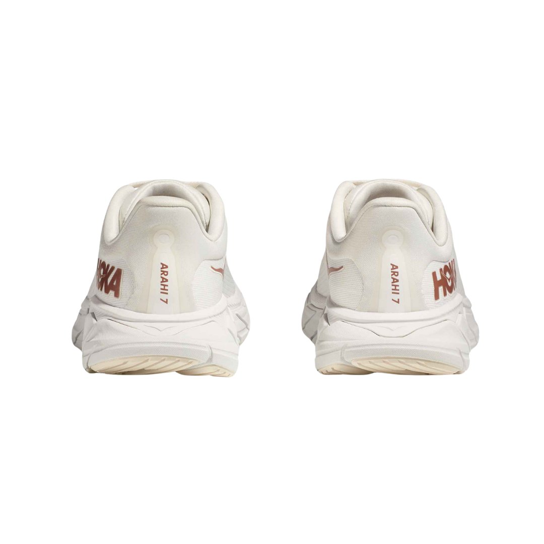 Arahi 7 Running Shoes for Women - Blanc De Blanc/Rose Gold - Lightweight Cushioned Sneakers for Jogging, Gym & Daily Wear