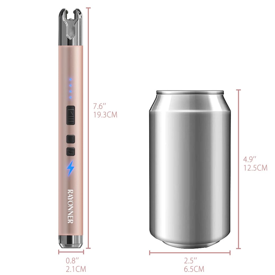 Rechargeable USB Arc Lighter for Candles, Camping & BBQ - Flameless & Safe