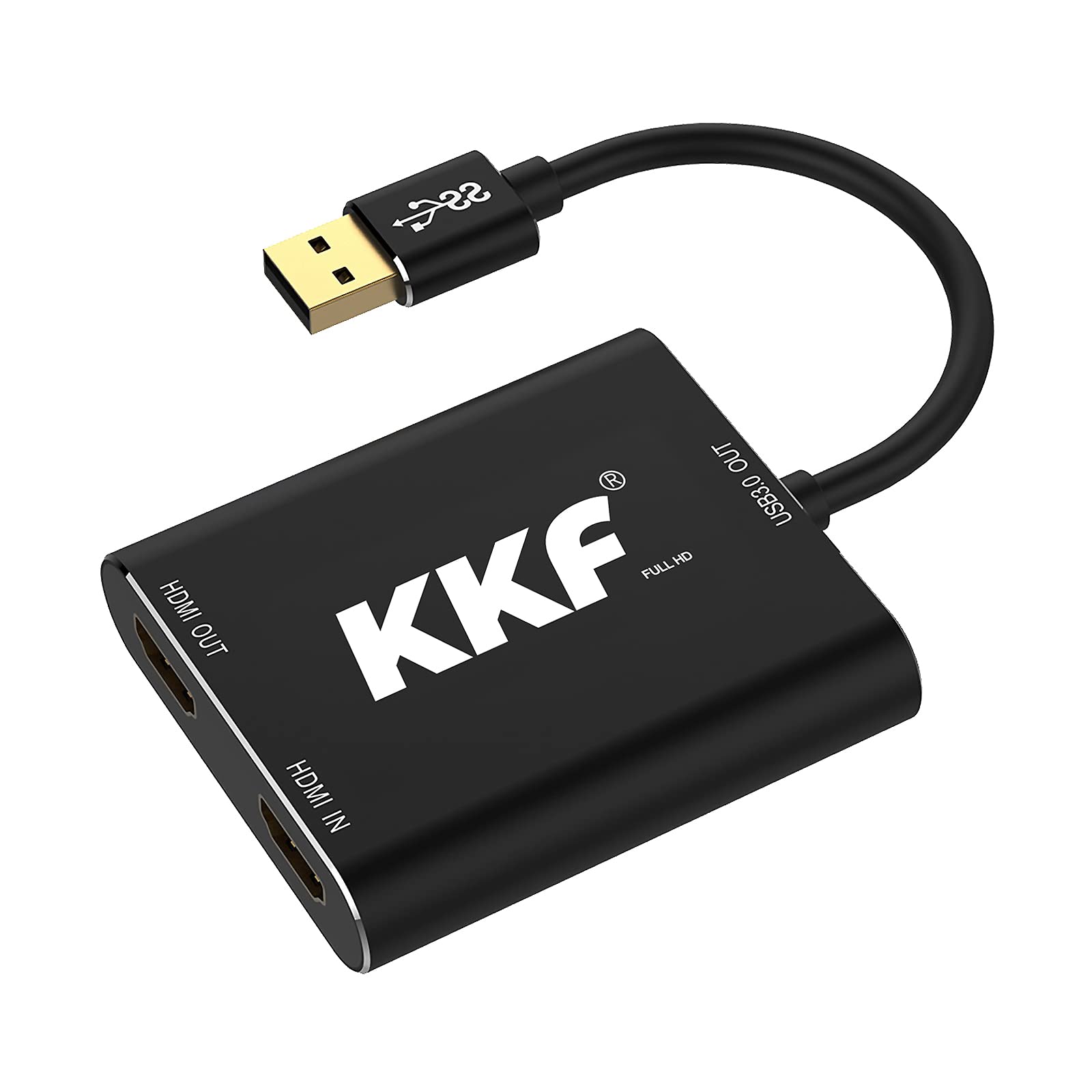 KKF 4K HDMI Video Capture Card - USB 3.0 Game Capture Device for Live Streaming & Recording | 1080P 60FPS for PS5, PS4, Xbox, Nintendo Switch, DSLR | Ultra-Low Latency HD Capture Card for Gaming, Live Streaming & Content Creation