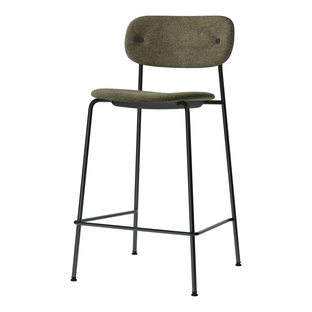 Modern Counter Stool with Full Upholstery - Comfortable Bar Height Seat for Kitchen Islands, Breakfast Bars & Home Decor
