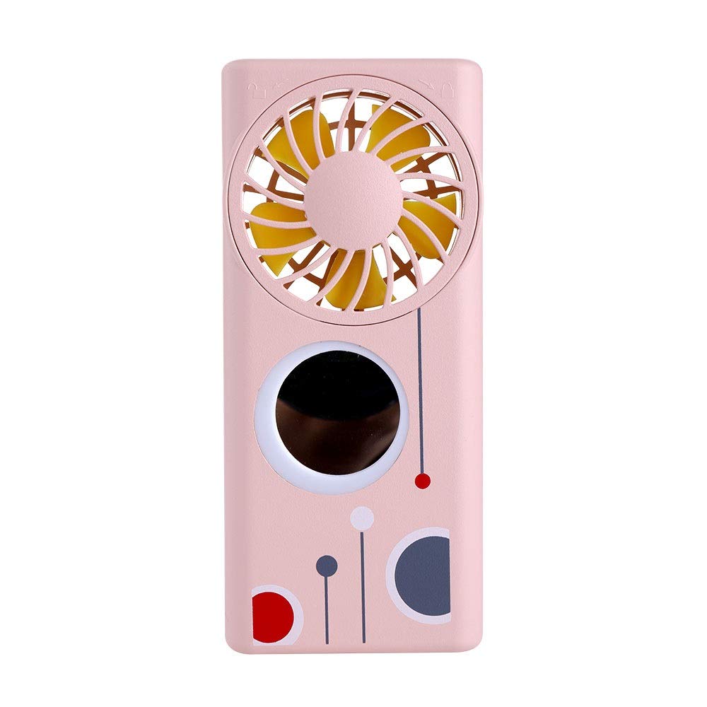 Portable Mini USB Personal Fan - Handheld Cooling Blower for Eyelash Extensions, Travel, Home & Office Use - Compact Air Conditioner Alternative (Pink) | Perfect for Makeup Artists, Commuters & Desk Workers