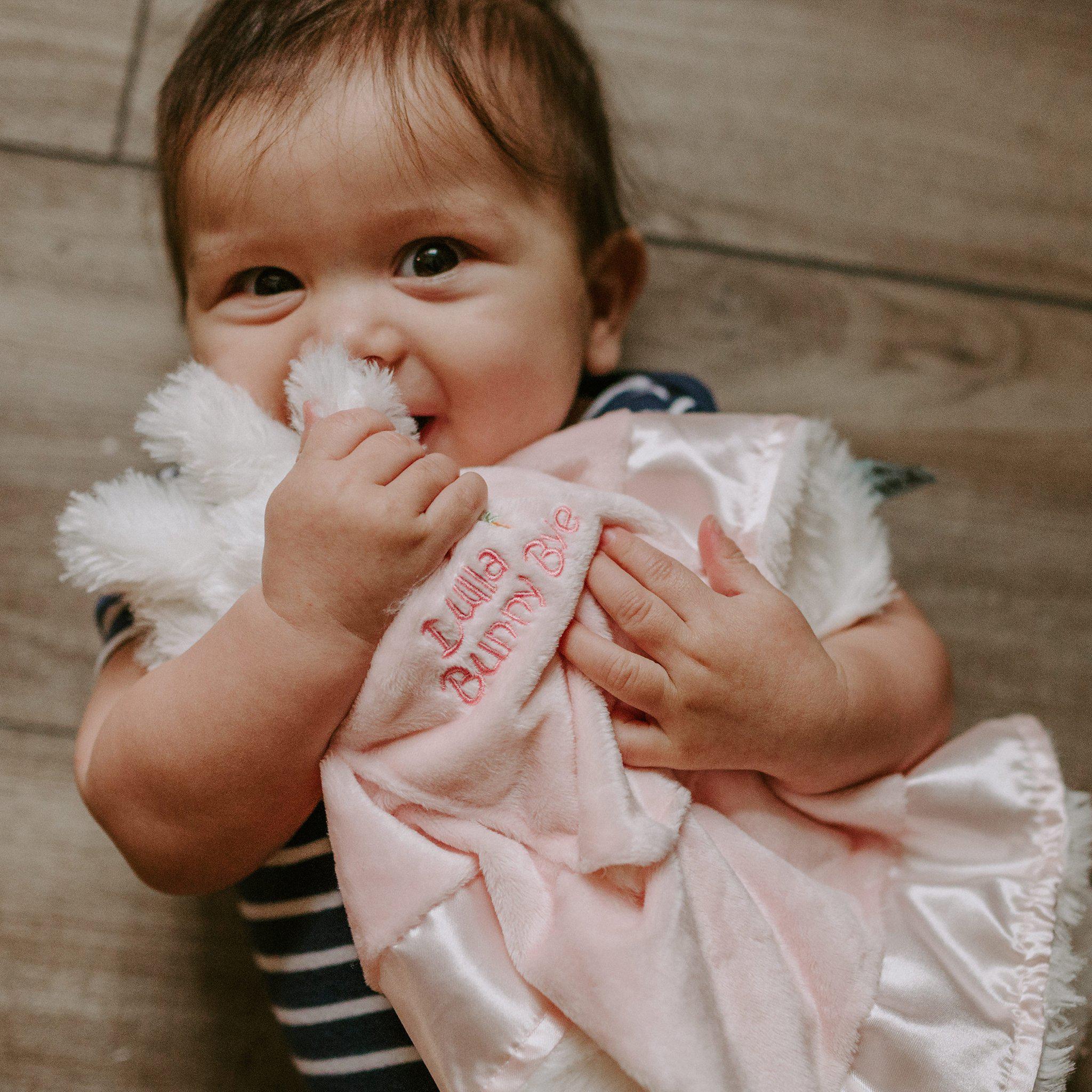 Retired Blossom Lulla Bunny Bye Binkie - Soft Plush Pacifier for Babies & Toddlers - Perfect for Soothing, Naptime, and Bedtime Comfort