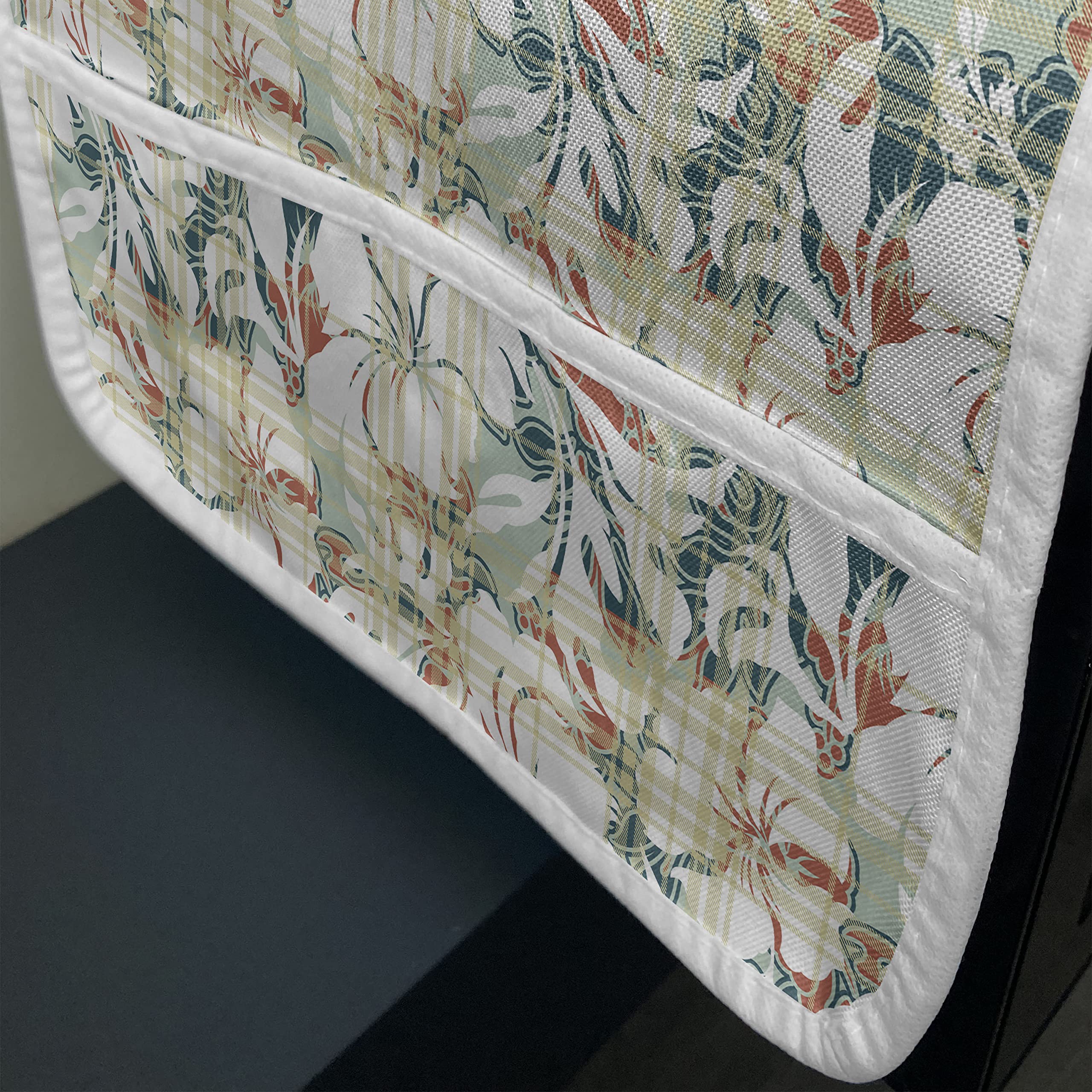 Ambesonne Exotic Microwave Oven Cover - Water Resistant Hawaiian Hibiscus Design with Pockets, 36