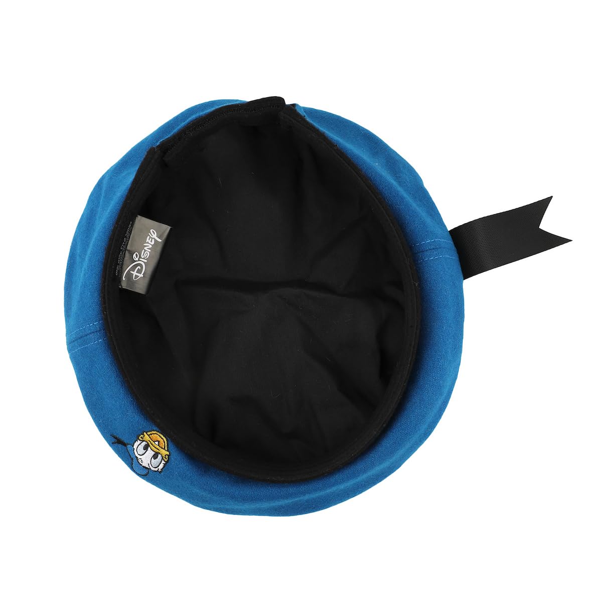 Disney Donald Duck-Inspired Blue Beret Hat - Vintage Cartoon Character Fashion Accessory for Cosplay, Costume Parties & Disney Theme Park Visits