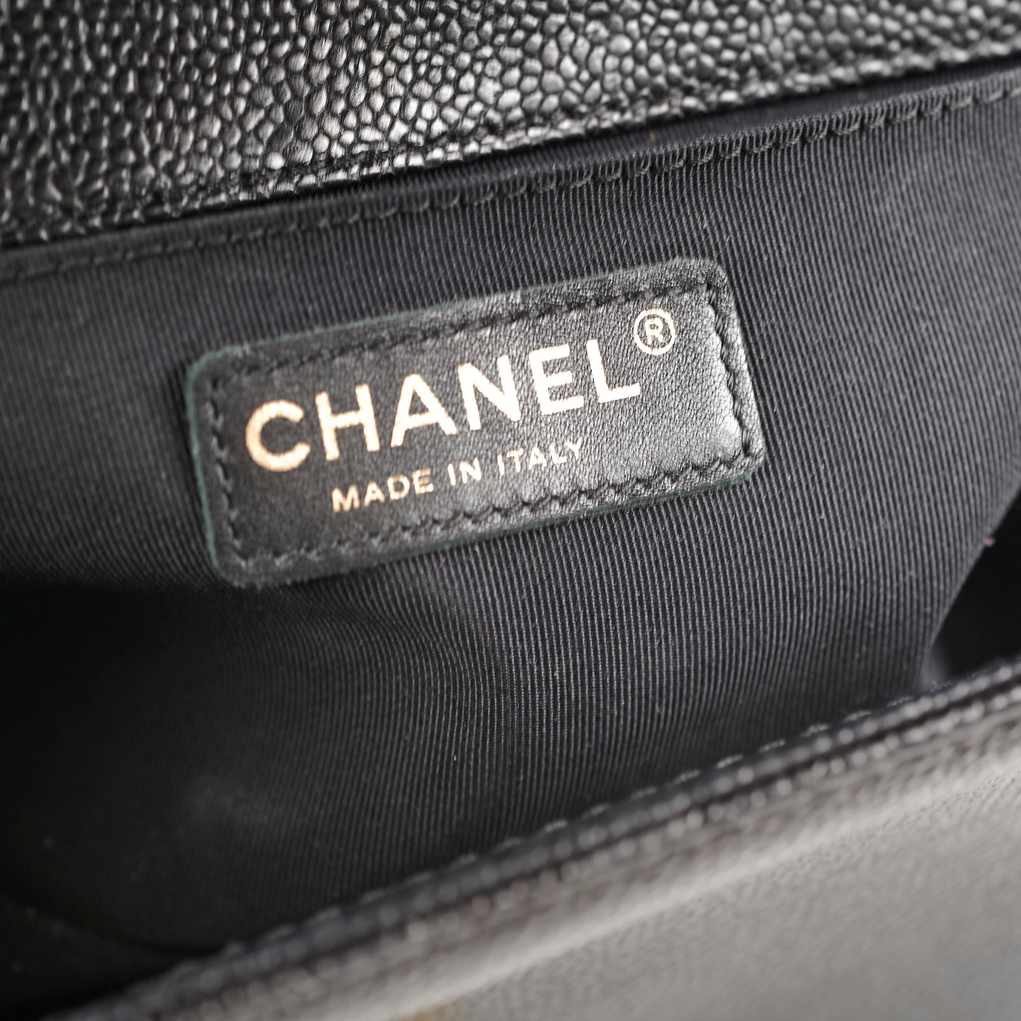 Chanel Old Medium Caviar Boy Bag Black 20 Series - Luxury Crossbody Bag for Women, Perfect for Evening Parties & Date Nights