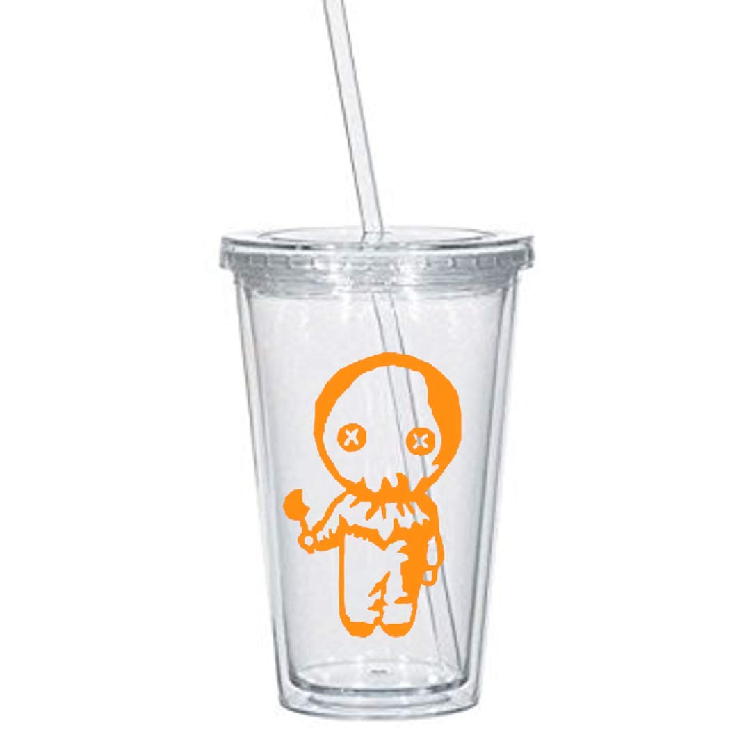Sam Trick or Treat Horror Slasher Tumbler Cup - Halloween Themed Stainless Steel Insulated Mug for Coffee & Drinks - Perfect for Halloween Parties, Movie Nights & Horror Fans