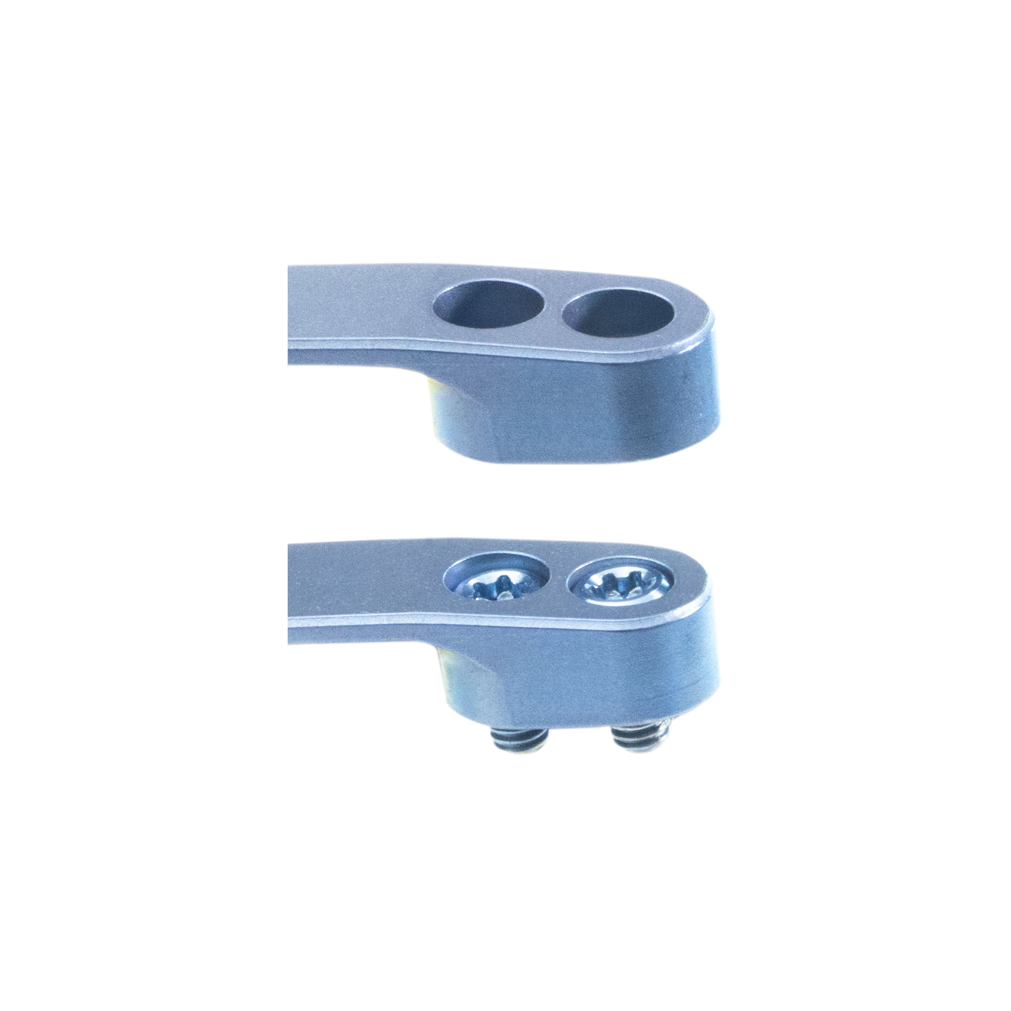 Kubey Titanium Pocket Clip for Folding Knives - Blue Replacement Knife Clip with 2 Screws (Model KH032) | EDC Gear Upgrade for Tactical Knives & Everyday Carry Accessories