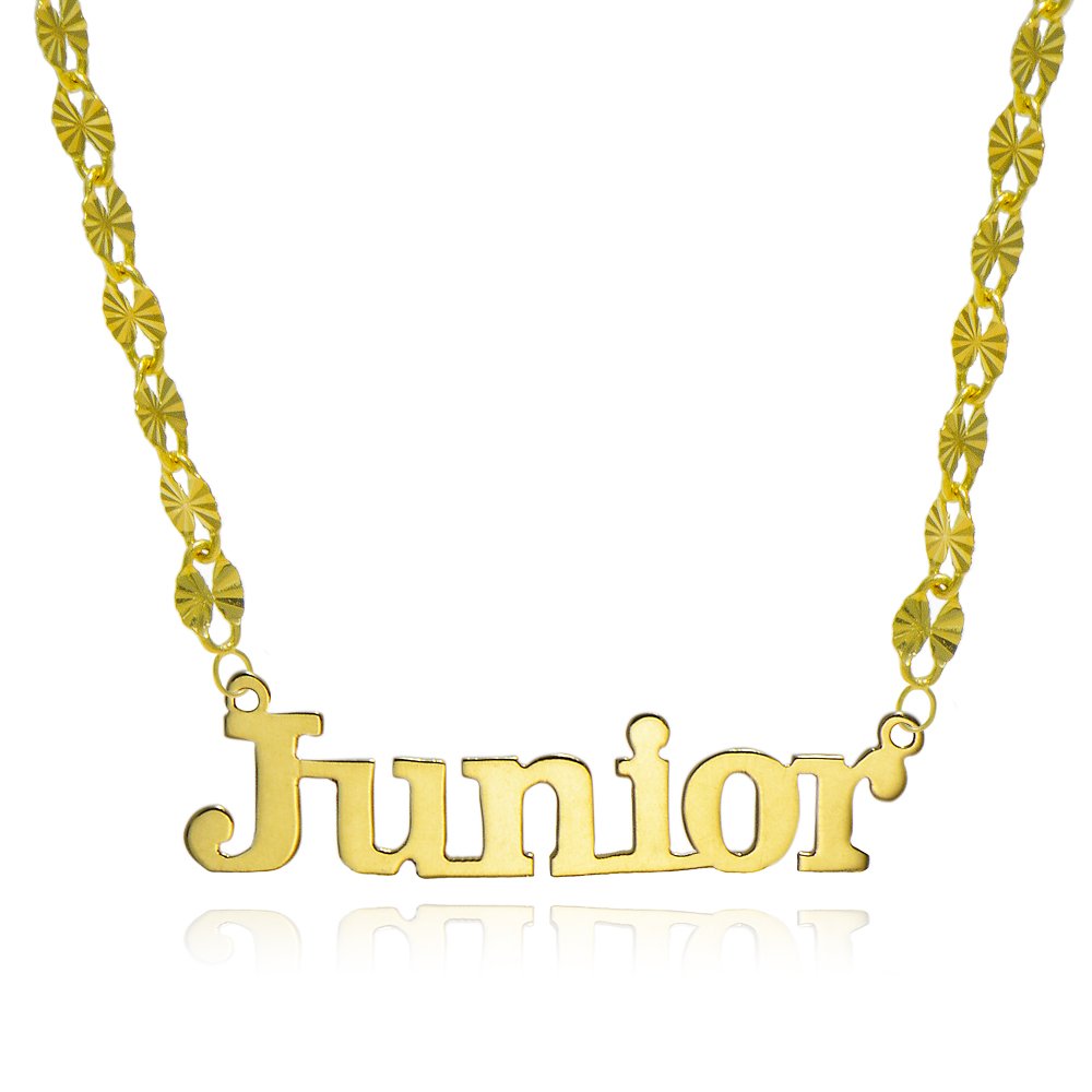 14K Yellow Gold Personalized Name Necklace - Custom Engraved Jewelry for Women - Gift for Her, Birthday, Anniversary, Valentine's Day - Elegant Layering Necklace for Everyday Wear