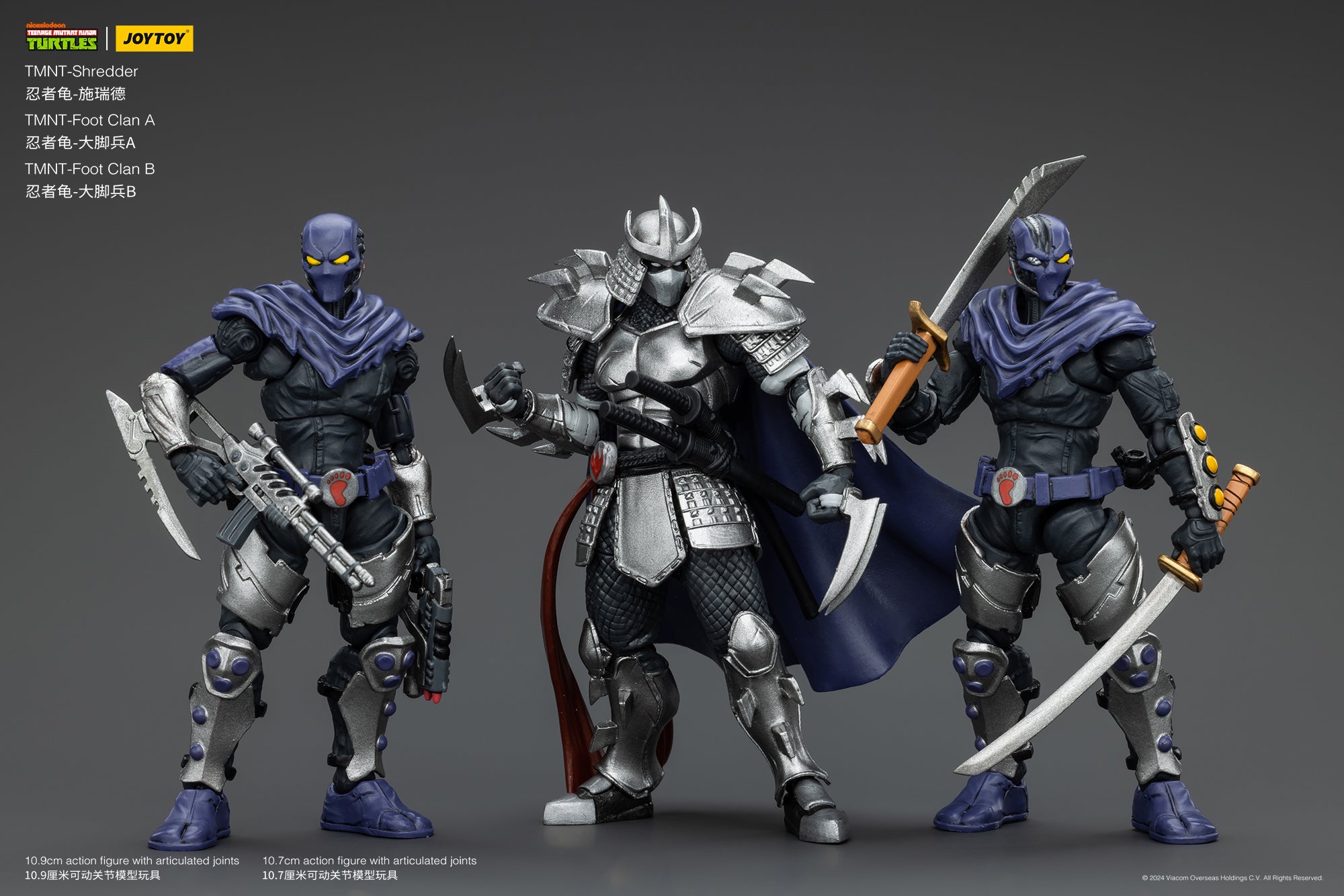 1/18 JOYTOY TMNT Shredder Foot Clan Action Figure - Collectible Ninja Turtle Villain Toy for Display & Play - Perfect for TMNT Fans, Collectors & Gift Giving