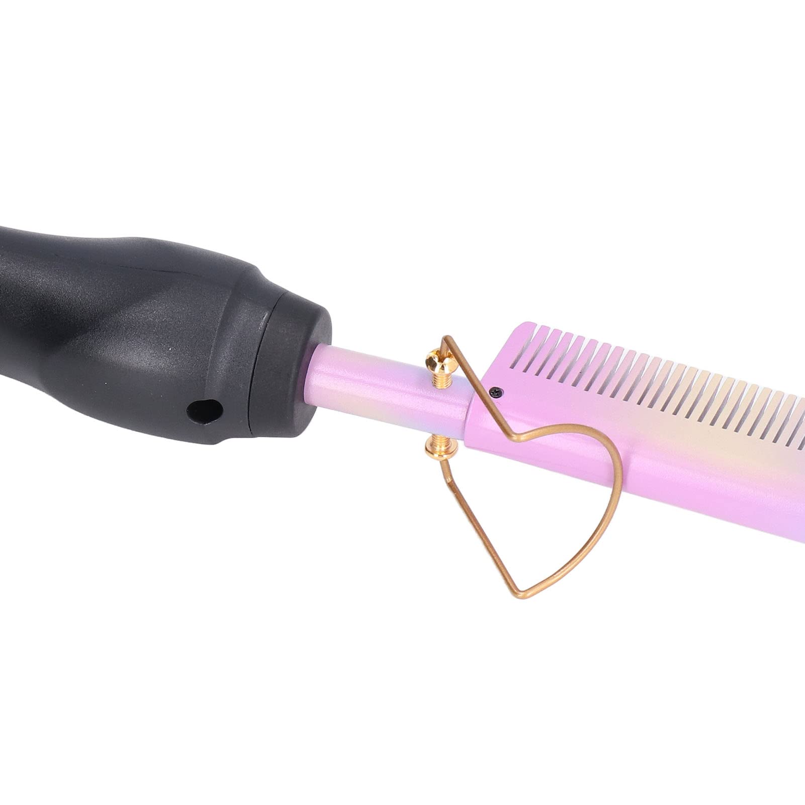Electric Hot Comb for Hair Styling - Fast Heating, Lightweight & Travel-Friendly - Perfect for Home, Dorm & Salon Use (European Plug)
