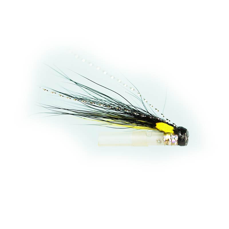Caledonia Silver Stoat Riffle Hitch Tube Fly - Premium Fishing Lure for Trout and Salmon - Perfect for Fly Fishing in Rivers and Streams
