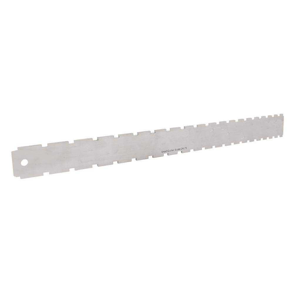 Fret Ruler for Guitar - Precision Fretboard Measuring Tool with Notched Design | Perfect for Measuring Fret/String Distance & Guitar Neck Repair | Essential Guitar Scale Tool for Luthiers & Musicians | Ideal for Guitar Setup, Maintenance & DIY Repairs