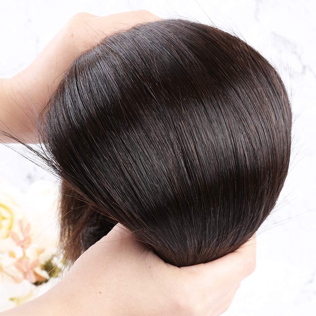 Bella Hair Full Cuticle Aligned Straight Virgin Human Hair Bundles 12-40 Inch | Natural Black Color Hair Extensions for Weaving | Perfect for Daily Styling, Parties & Special Occasions