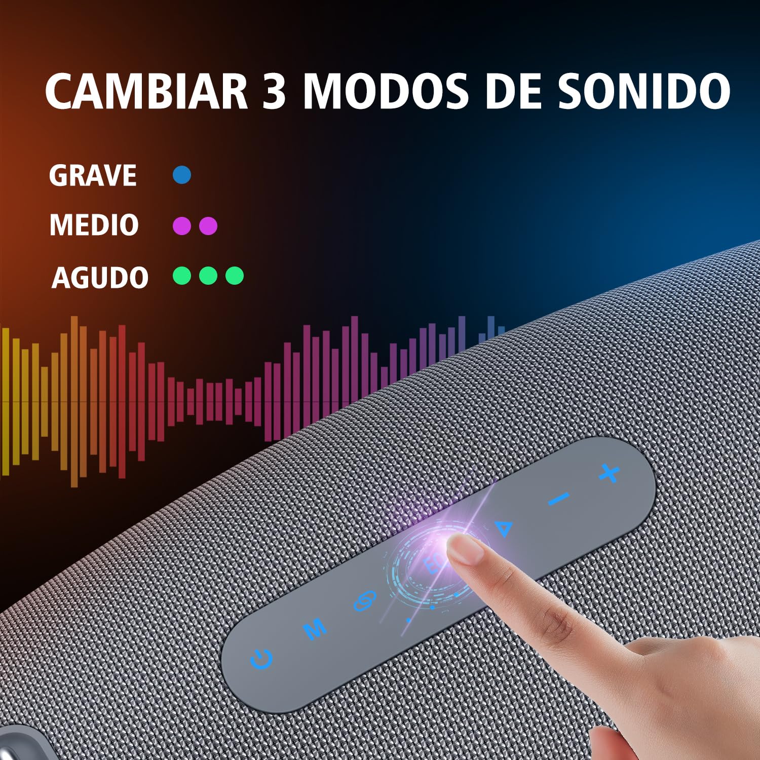 ZEALOT 75W Bluetooth Speaker - IPX6 Waterproof Wireless Portable Speaker with 20H Playtime, EQ, Stereo Sound & Punchy Bass - Perfect for Outdoor Parties, Home, Beach & Travel (Grey)