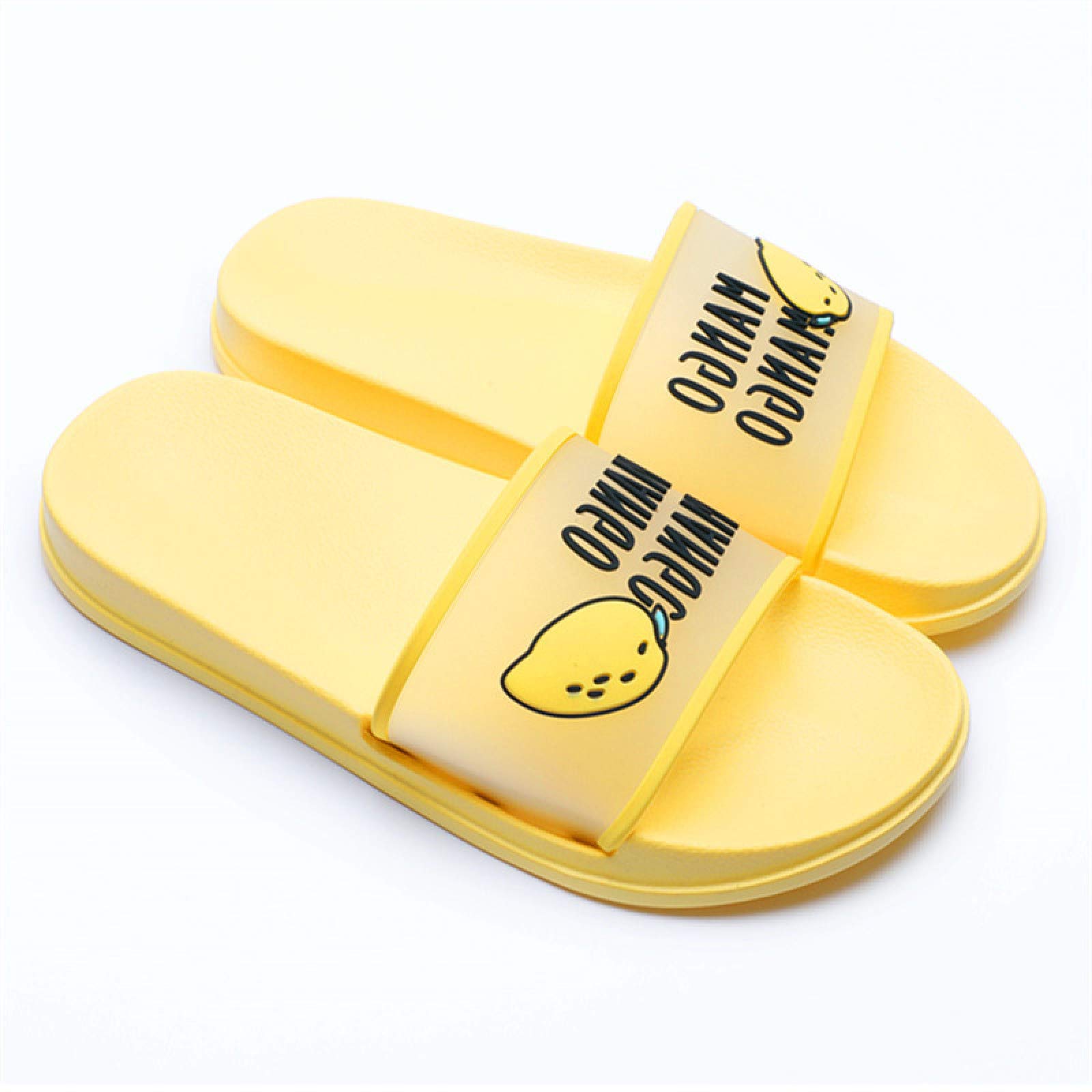 Women's & Men's Cartoon Fruit Jelly Slippers - Non-Slip Strawberry & Mango Indoor Bath Slides - Lightweight Casual Flat Sandals for Bedroom, Home, Spa & Poolside Use