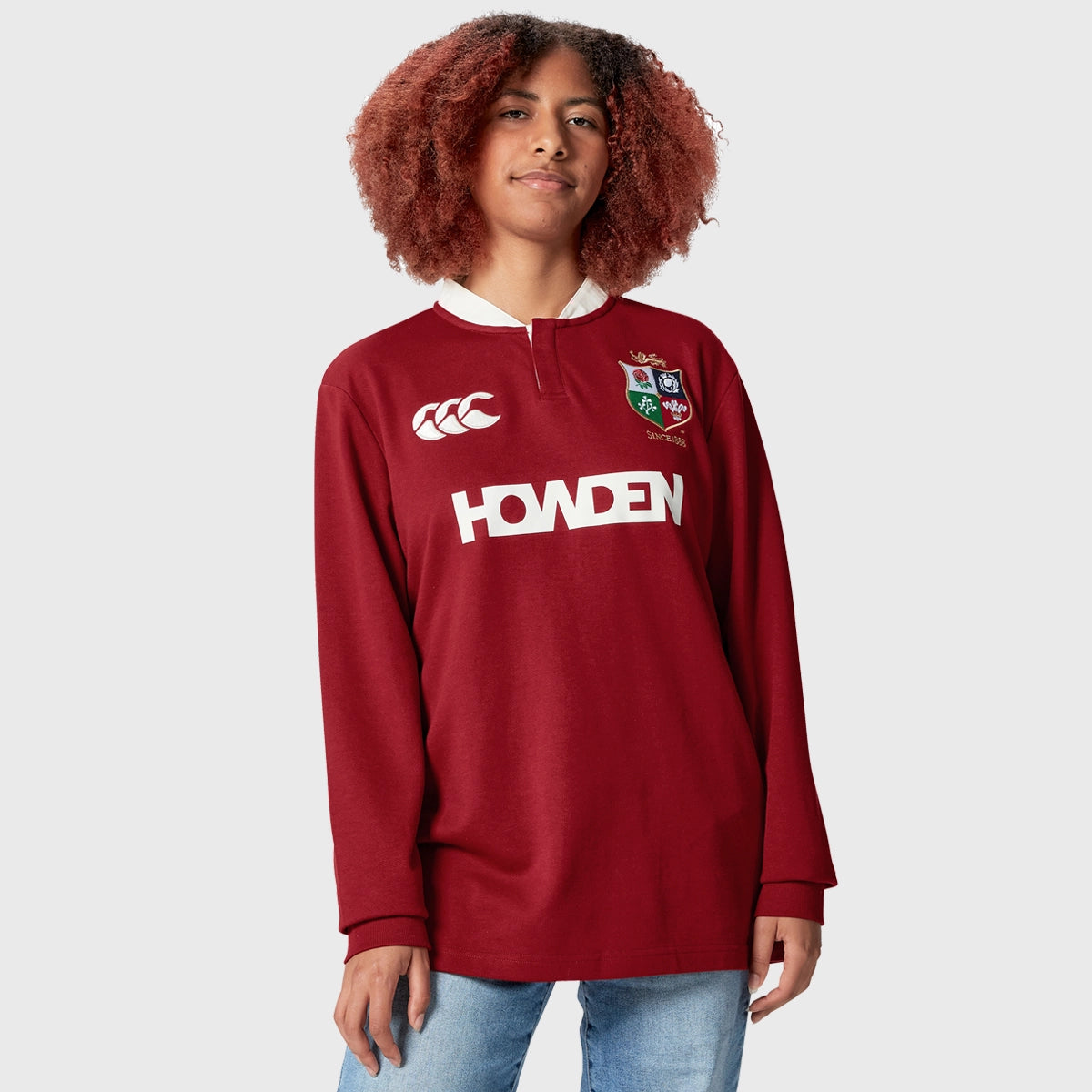 Canterbury British & Irish Lions Classic Long Sleeve Rugby Jersey - Authentic Rugby Shirt for Men - Perfect for Rugby Matches, Training & Fan Support