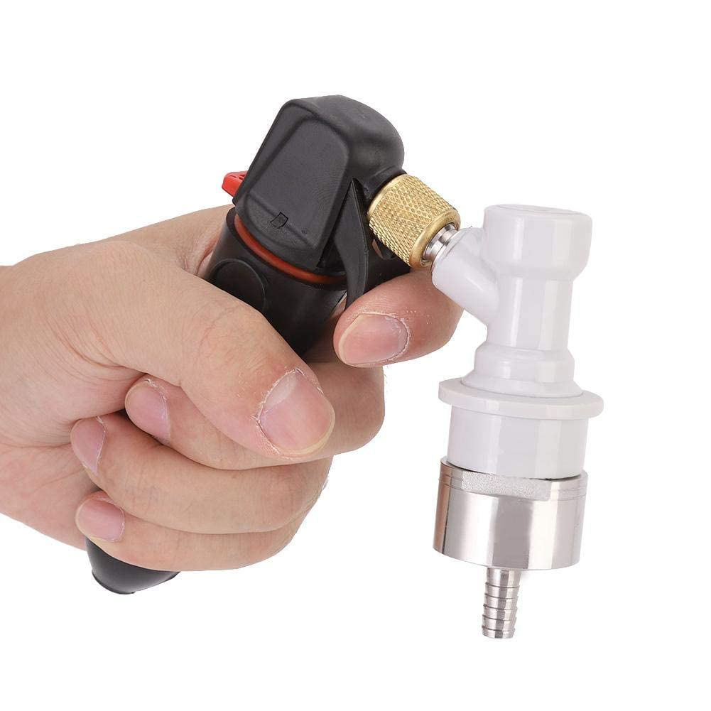 **Black Beer Keg CO2 Charger Kit – Handheld Pressurizer with Carbonation Cap for Home Brewing, Soda Making & Carbonating Drinks – Perfect for Beer, Soda, and Sparkling Beverages**