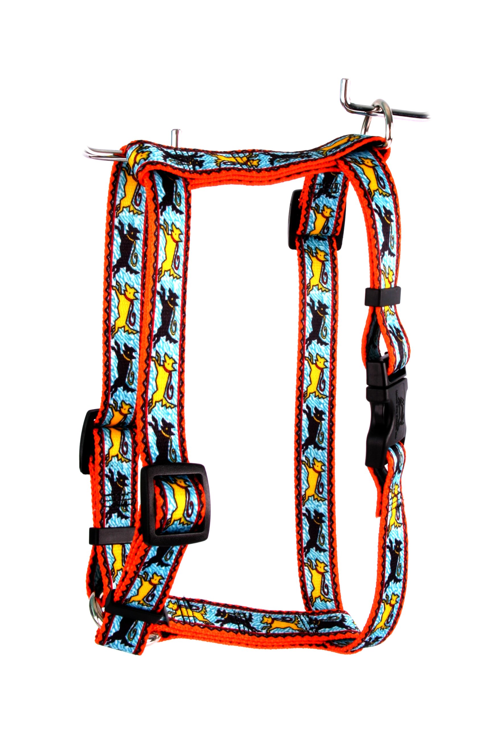 Yellow Dog Design Roman Harness for Large Dogs - X-Large Size in Black & Yellow | Durable Pet Walking Gear for Outdoor Adventures & Training