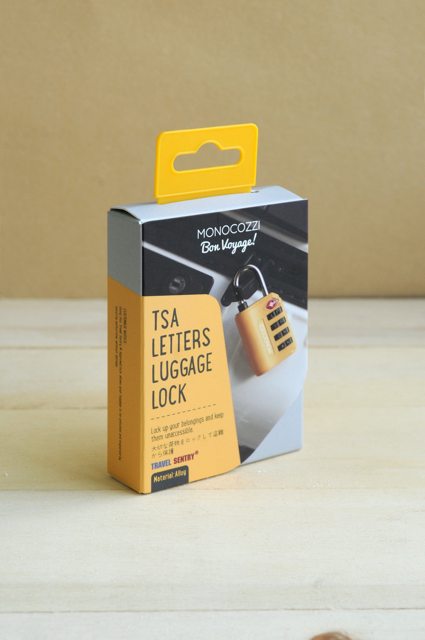 Monocozzi TSA Approved 4-Dial Combination Luggage Lock - Secure Travel Suitcase Lock for Airports, Hotels & Backpacks | Bon Voyage Travel Accessory