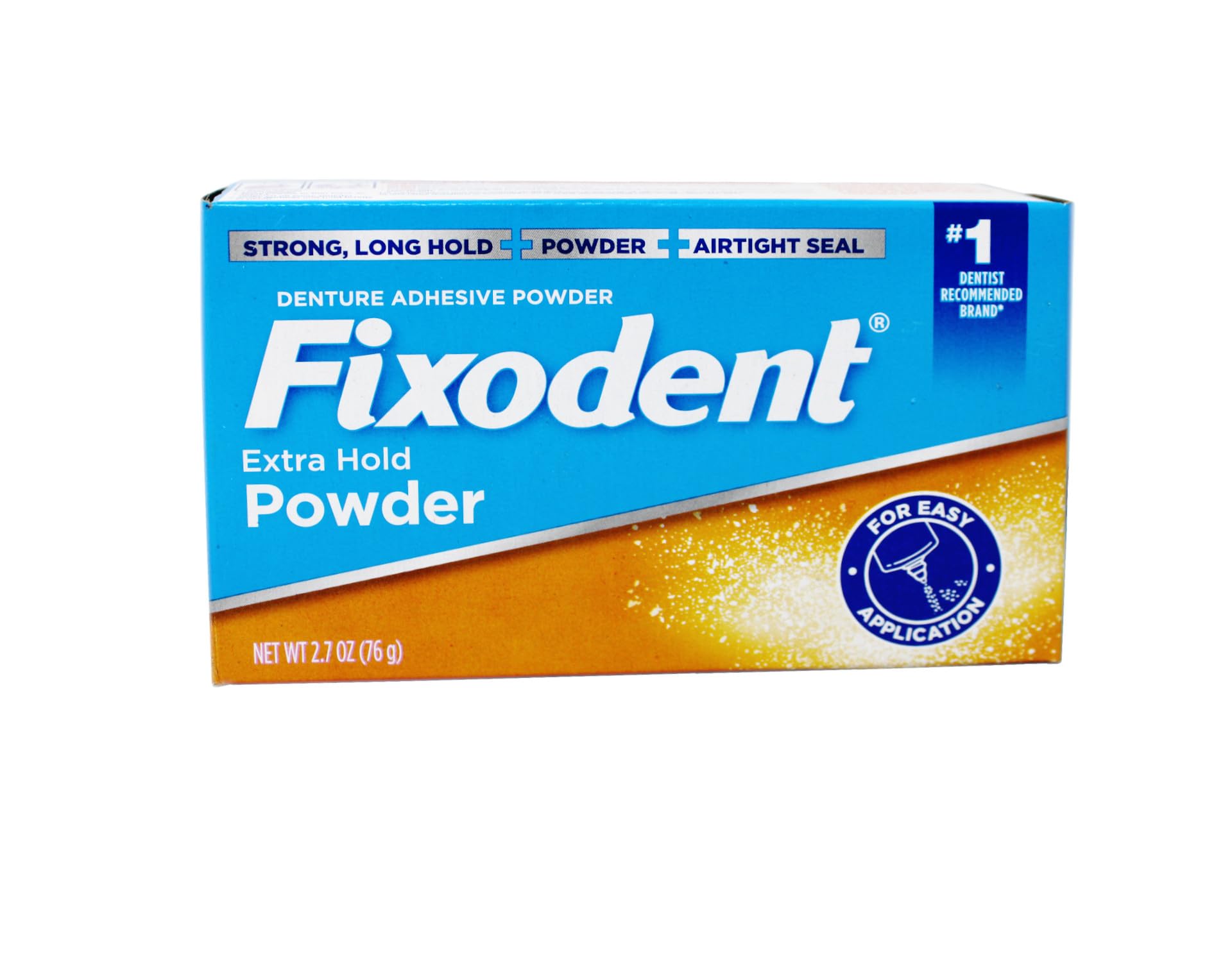 Fixodent Extra Hold Denture Adhesive Powder - 2.7 Oz (3-Pack) | Secure Fit All Day | Comfortable Denture Solution for Eating, Speaking & Smiling Confidently