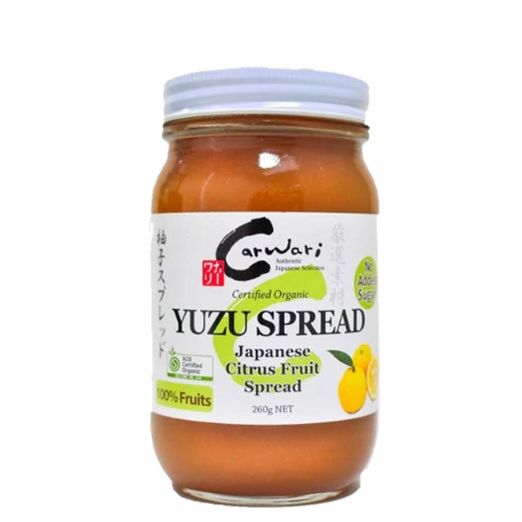 Organic Yuzu Fruit Spread by Carwari - Delicious & Natural Citrus Jam for Toast, Desserts & Baking - Gluten-Free & Vegan-Friendly