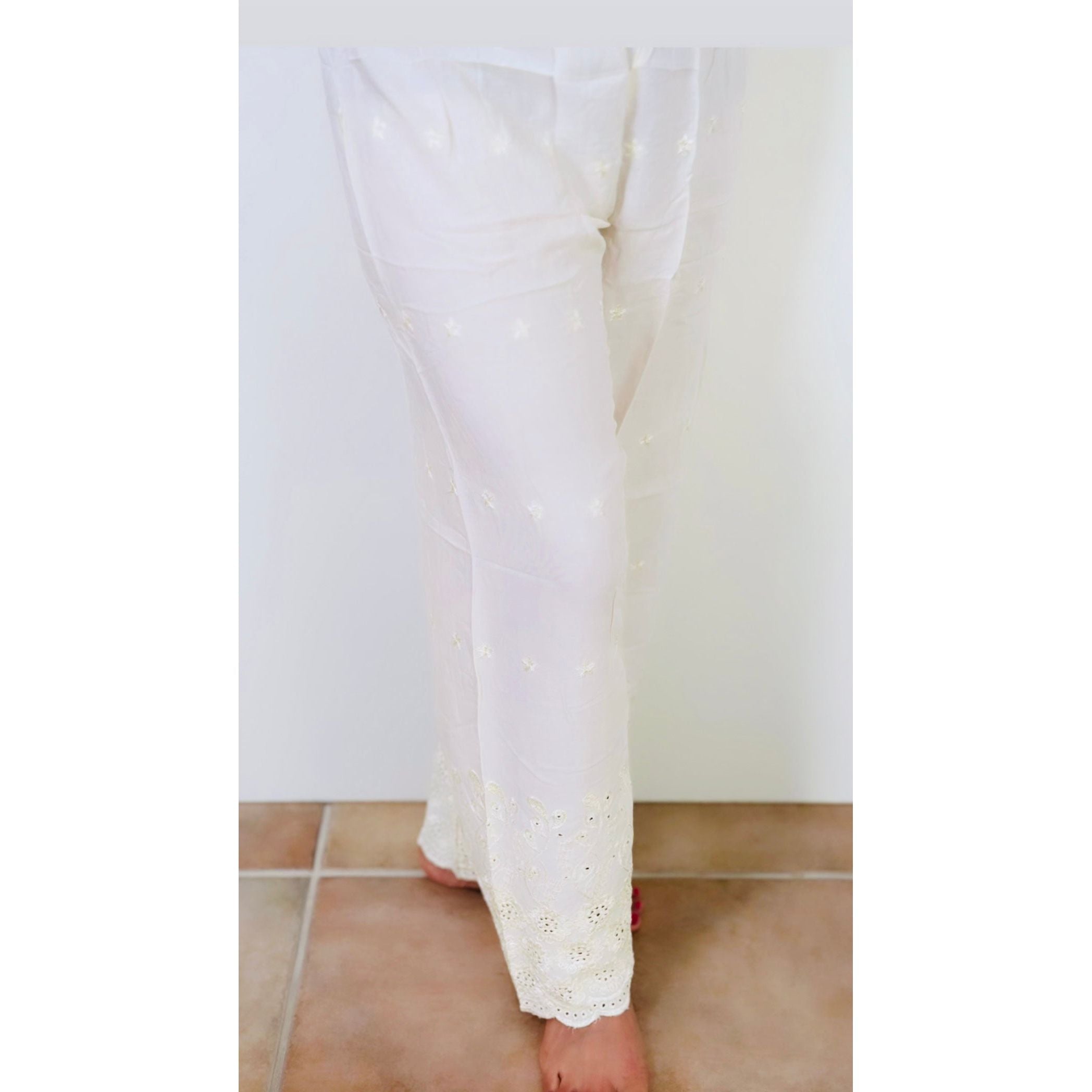 Comfortable Hakoba Cotton Pants for Women - Soft & Breathable Casual Lounge Pants - Perfect for Yoga, Home Wear & Relaxation