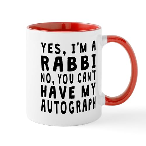 White/Red Inside - Rabbi Autograph Mugs