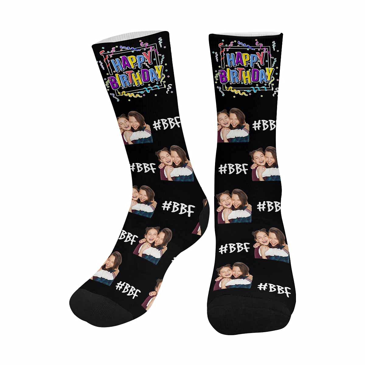 Custom Photo Socks for Dad - Birthday Gift from Son