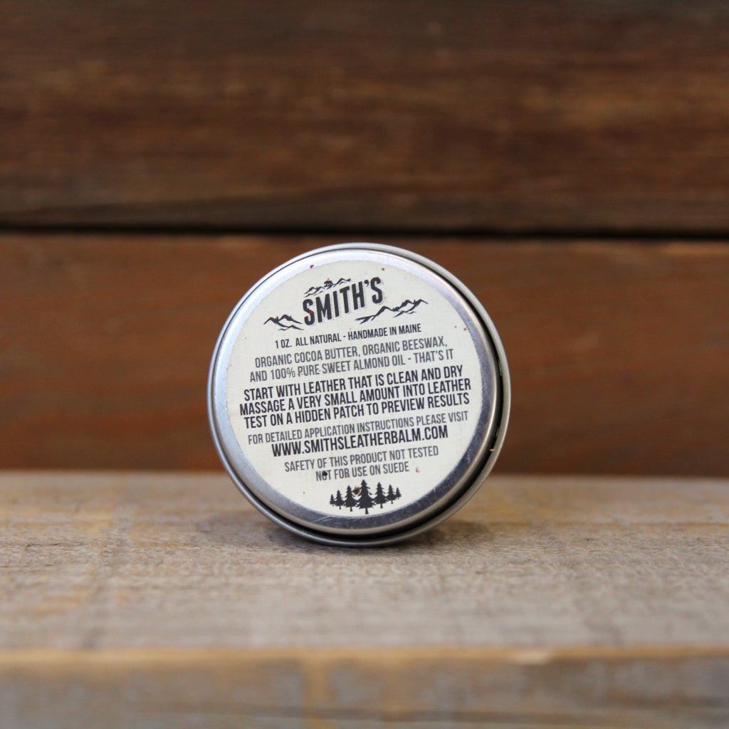 Smith's Premium Leather Balm - Natural Conditioner & Protector for Leather Bags, Shoes, Jackets & Furniture | Restores Shine & Prevents Cracks | Perfect for Daily Leather Care & Maintenance