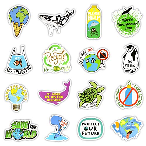 50 Pcs Eco-Friendly Stickers - Waterproof Vinyl Decals for Water Bottles, Laptops, Luggage, Cars, Bikes & Helmets | Perfect for DIY Crafts, School Projects & Personalizing Your Belongings